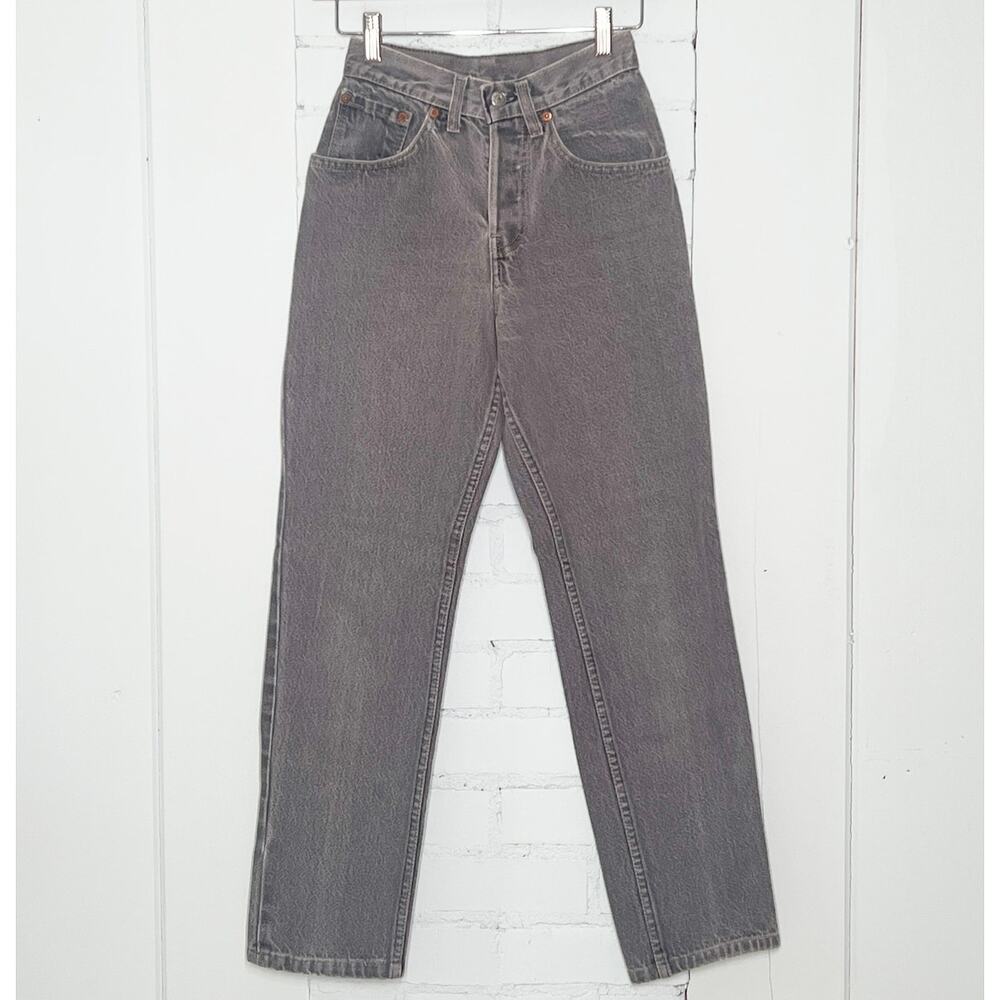 Vintage Levi's 501 Button Fly Gray Stonewash Jeans